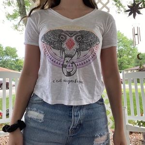 Elephant Print T-Shirt